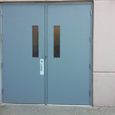 Pair of Fire Rated Doors with Vision Lites - 100 West Broadway