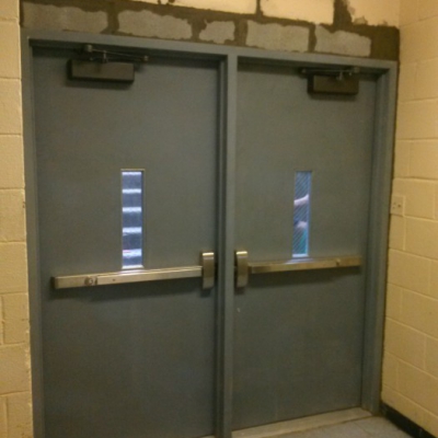 Fire Rated Door with Panic Bars
