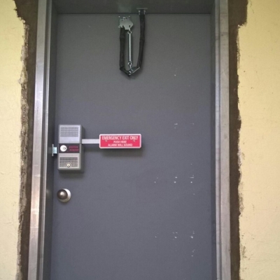 Fire Rated Door With Detex Alarm lock