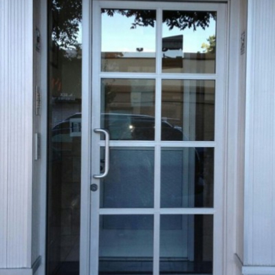10 Lites Clear Anodized Door