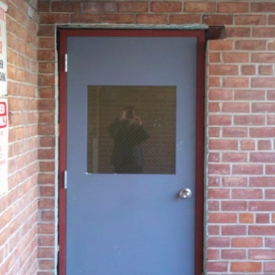 50 Hill Park, Great Neck, NY - Steel fire door with vision light
