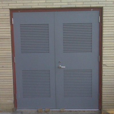 NJ Transit - Pair of Full Louver Doors