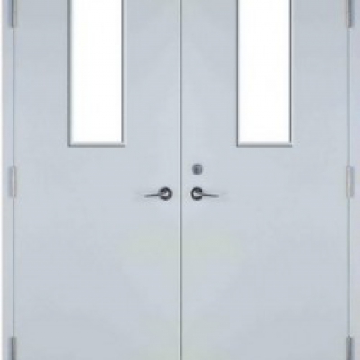 Pair of Doors with Vision Lites.