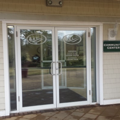 Pair of White Double Doors - Pine Hills Country Club