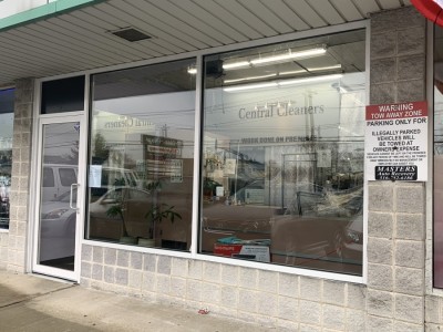 White Aluminum Storefront