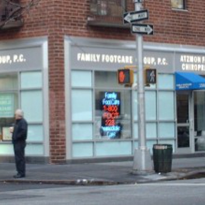 Clear Anodized Aluminum with White Glass - Corner of 89th St & 3rd Ave, NY, NY